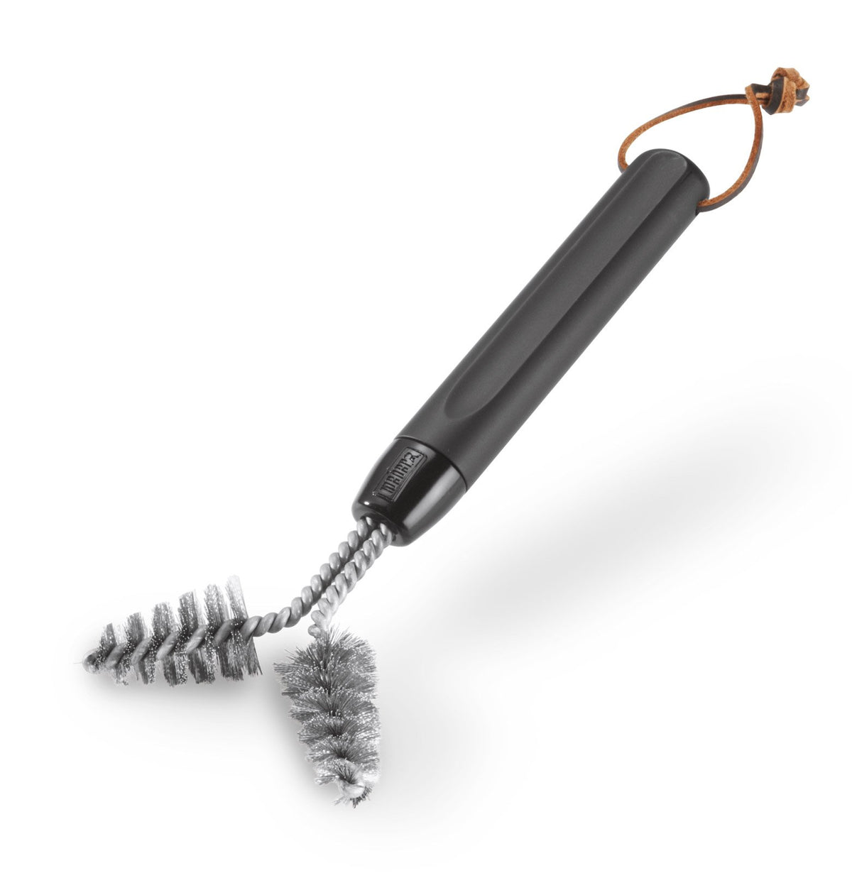 Weber cast-iron brush detail brush clean tight grill crevices and baked-on residue.