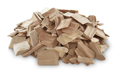 Weber Cherry Wood Chips flavor pork and vegetables with rich cherry aroma.