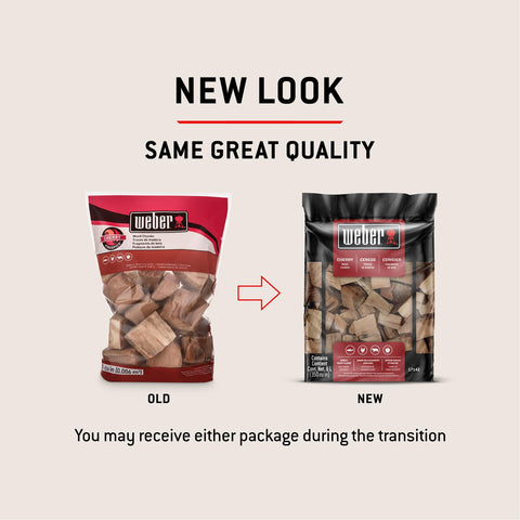 Weber Cherry Wood Chunks beef pairing for richer flavor and balanced smoke.
