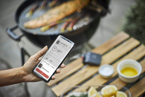 Weber Connect Smart Grilling Hub cook time countdown helps manage timing.