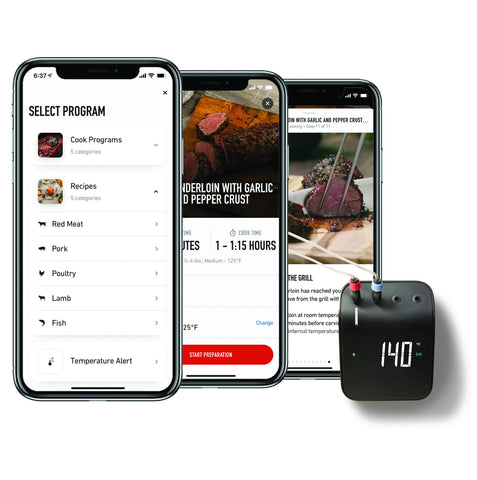 Weber Connect Smart Grilling Hub on counter illustrates easy kitchen setup.