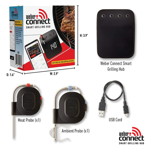 Weber Connect Smart Grilling Hub phone notification shows real-time alerts on demand.