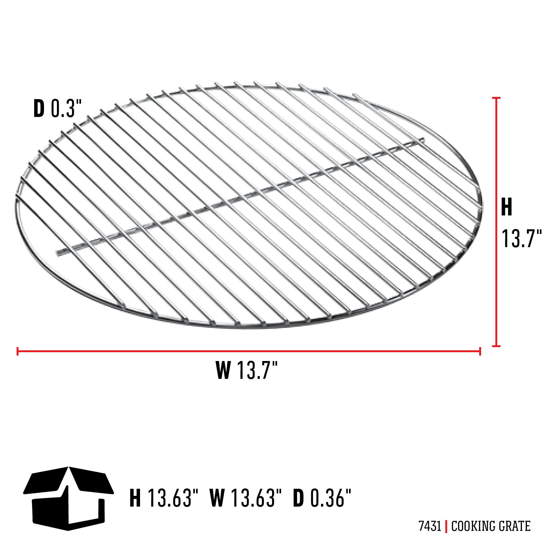 Weber cooking grate on 14-inch Smokey Joe Silver showing precise fit for steady heat