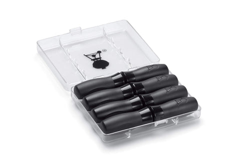 Weber corn pick set in black with nylon grips for secure grilling handling.