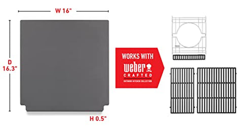 Weber Crafted Outdoor Kitchen Collection with stone-ready grillware.
