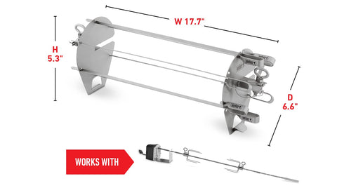 Weber Crafted Outdoor Kitchen Collection accessories include these skewers.