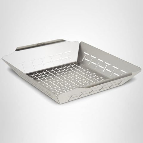 Weber Deluxe Grilling Basket side-dish ready for grilling alongside mains.