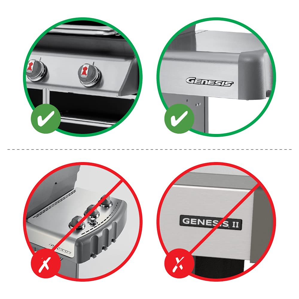 Flavorizer bars protect Genesis 300 burners from grease buildup during grilling.