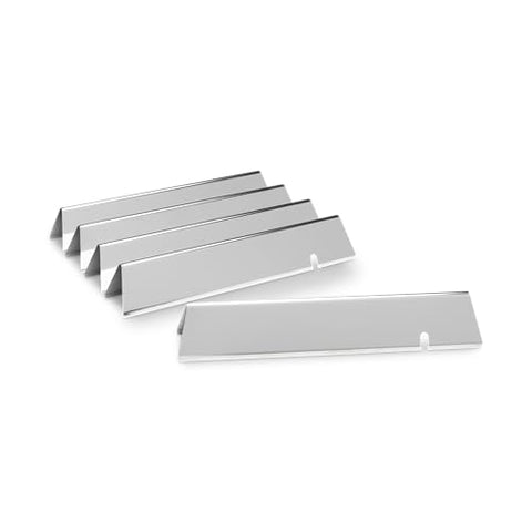 Weber Flavorizer bars close-up; durable stainless steel; catches drippings and adds smoky notes