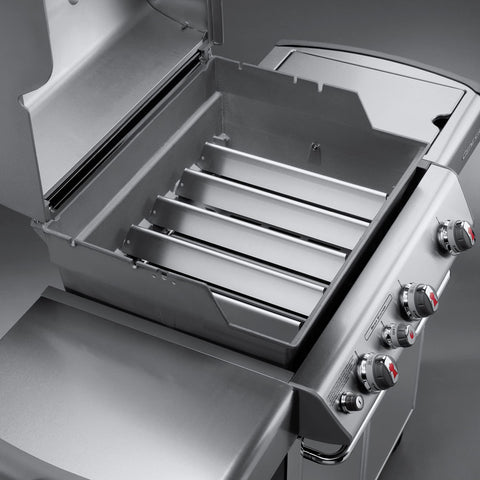 Weber flavorizer bars for front-mounted panels on Genesis 300, installation guide preview.