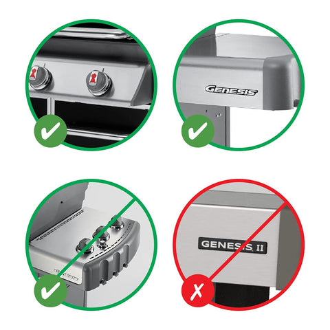 Weber Genesis 300 grate installation view showing a secure fit
