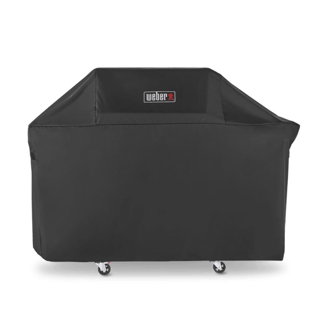 Weber premium grill cover fits Genesis 300 Series for long-lasting protection.