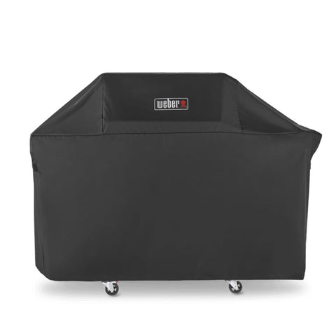 Weber premium grill cover fits Genesis 300 Series for long-lasting protection.