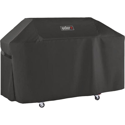 Weber Genesis 400 Series premium grill cover shields grill from rain and snow
