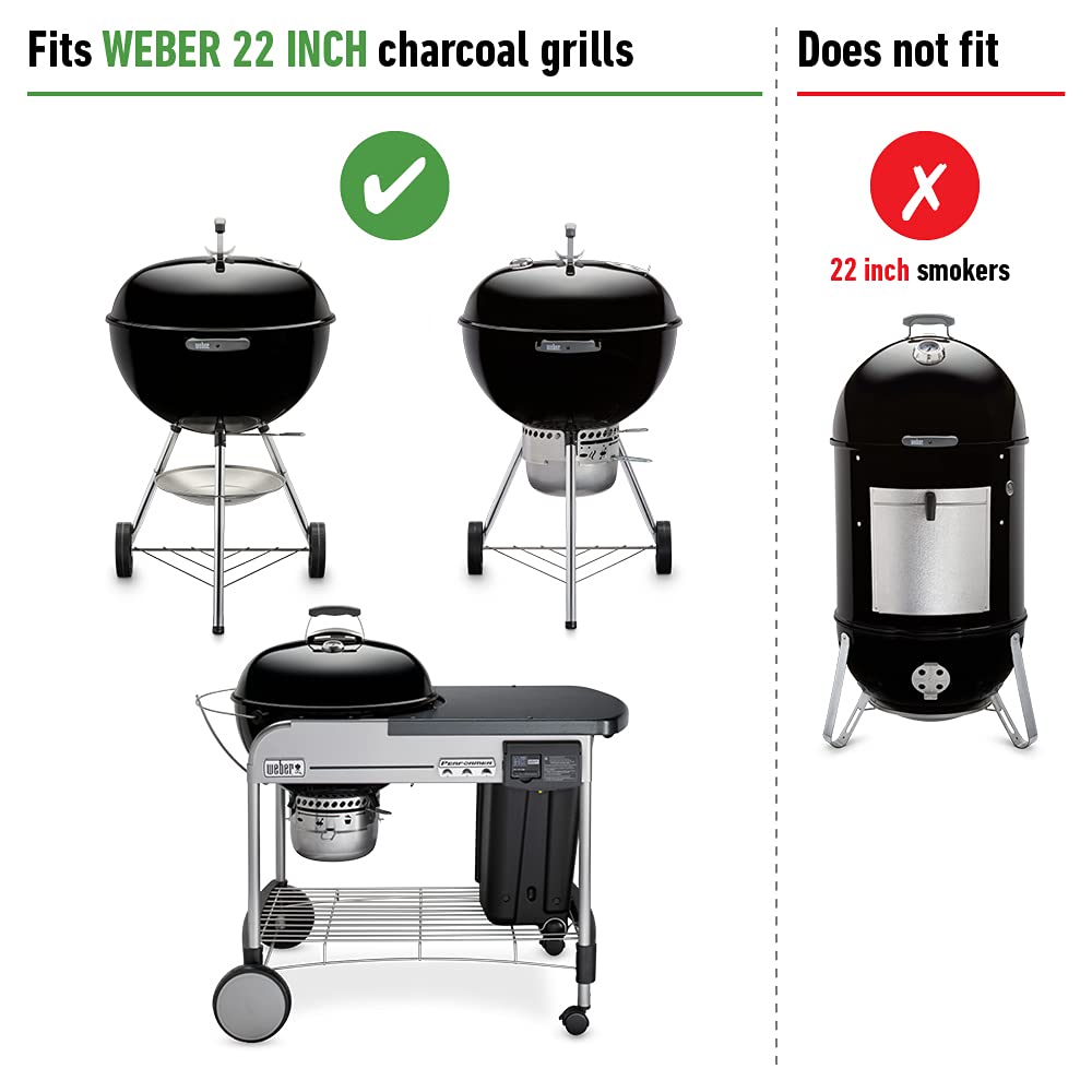 Weber Gourmet Hinged Grate mid-cook charcoal addition in action