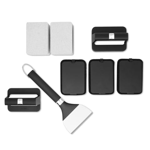 Weber griddle cleaning kit scour pad 2 durable scrubbing for stubborn stains.