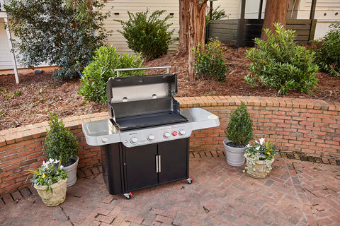 Weber griddle insert enables pancakes, eggs, fajitas, and vegetables on the grill