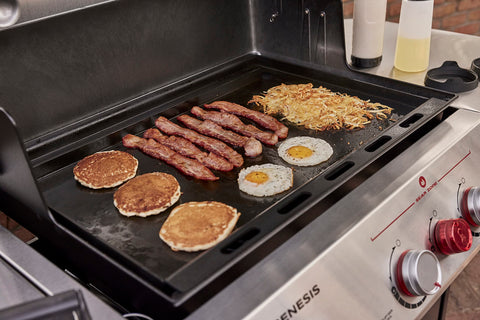 Weber griddle insert storage bag sold separately protects when not in use