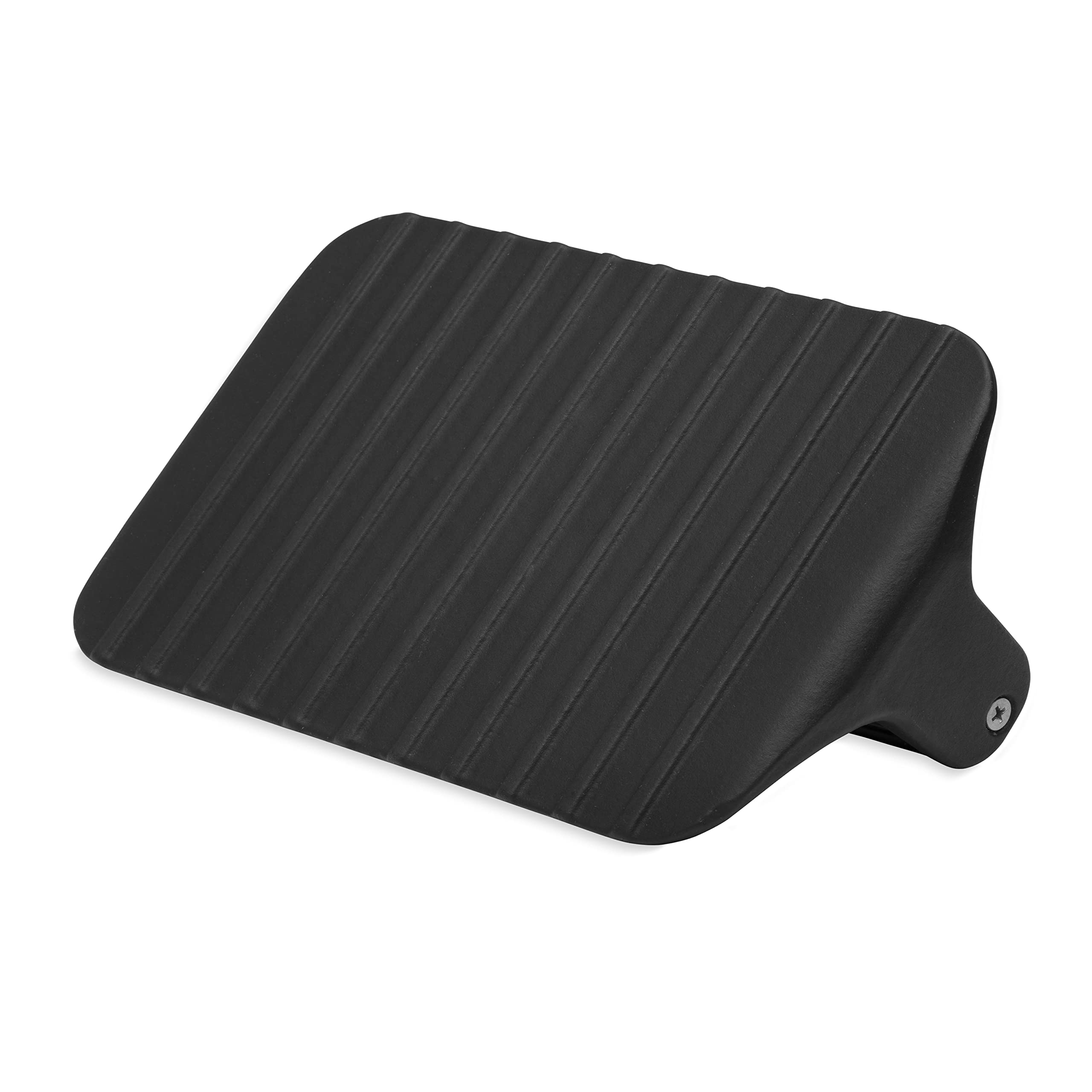 Weber Griddle Press textured surface prevents sticking and eases lifting.