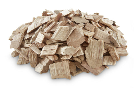 Weber Hickory chips for pork and beef flavor and aroma.