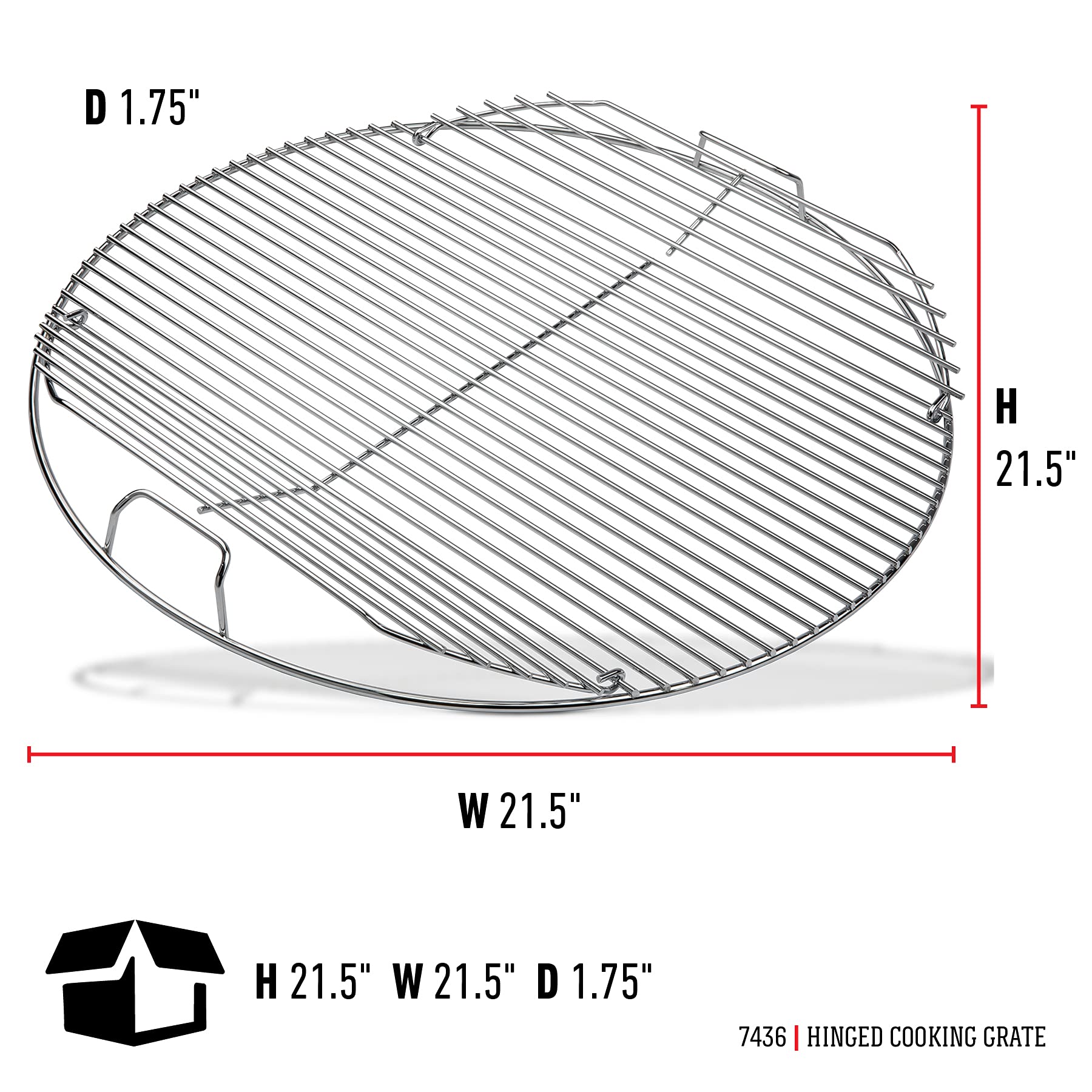 Weber Hinged Cooking Grate lift-action demonstrates quick access to briquettes mid-session.