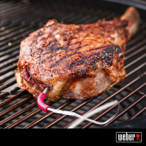 Weber iGrill Pro probe wrap keeps cords organized after grilling.