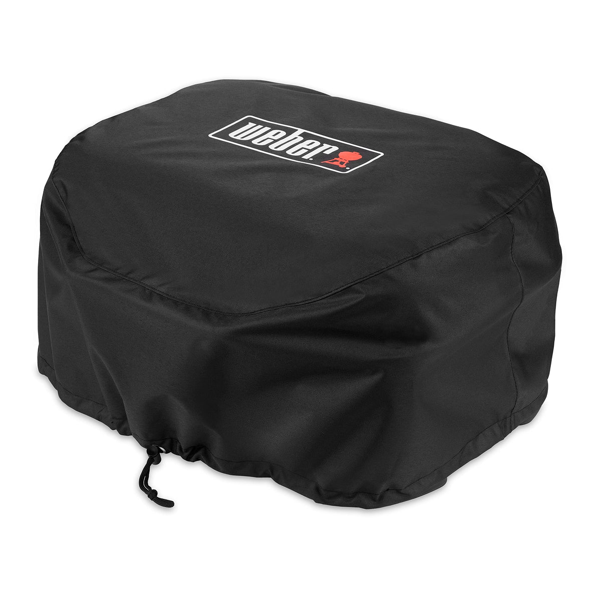 Weber Lumin cover front view protects grill from weather exposure.