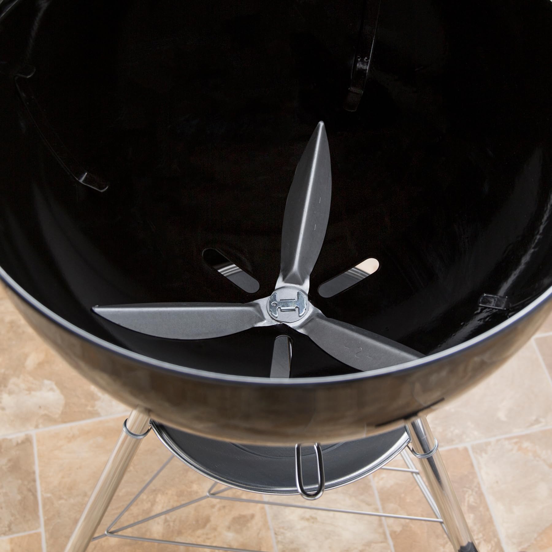 Weber One-Touch damper blades deliver smoother airflow for easier ash removal