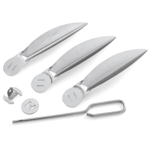 Weber one-touch silver ash-sweeper kit assembly for effortless grill cleanup