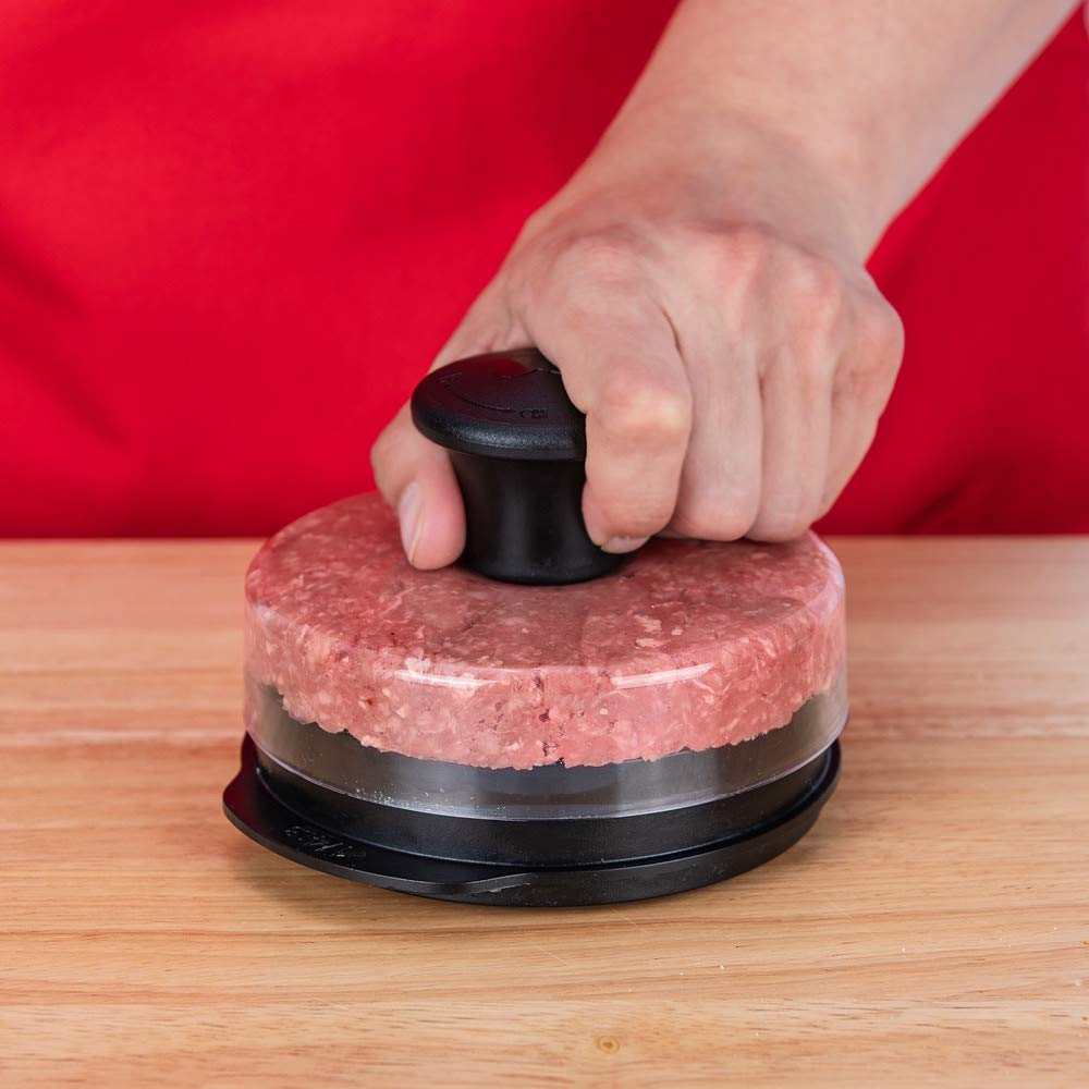 Weber Original Burger Press supports quarter- and half-pound portions