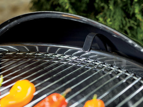Weber Original Kettle durable-plated-steel-grate withstands frequent grilling.