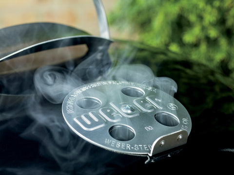Weber Original Kettle Premium nylon handles for hot-weather grip