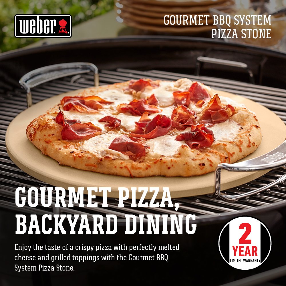Cordierite closeup of Weber pizza stone highlighting moisture absorption