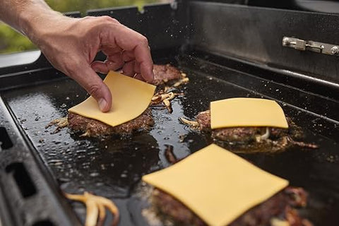Pre-seasoned Weber griddle insert is ready to use right out of the box