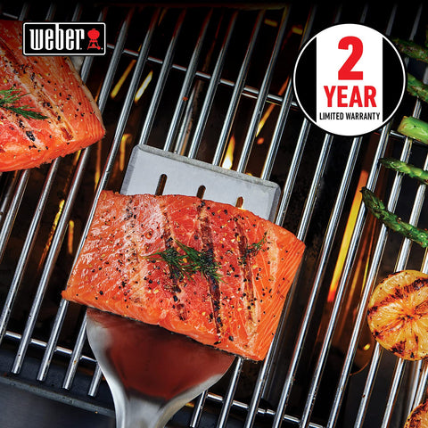 Weber spatula with soft-touch handle for comfortable non-slip grip