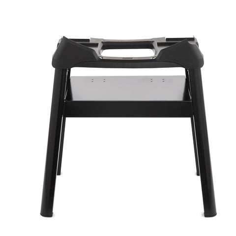 Weber Q Compact Stand side view for portable balcony grilling setup