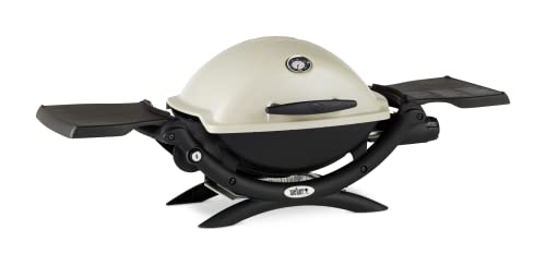Weber Q1200 porcelain-enameled cast-iron grates deliver flavorful sear