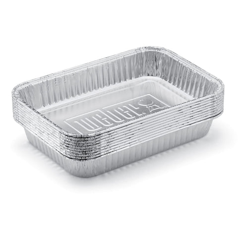 Weber recyclable aluminum drip pans promote eco-friendly grilling sessions
