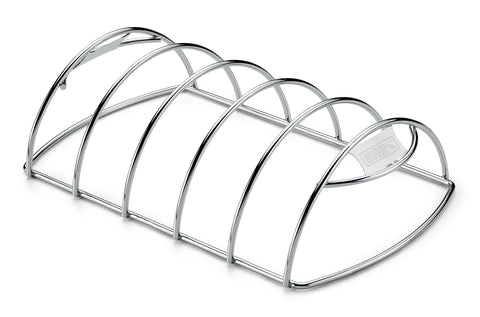 Weber Rib Rack fits Q 200/2000 series for even rib cooking.