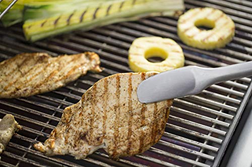 Weber soft-touch grip design enhances comfort during grilling