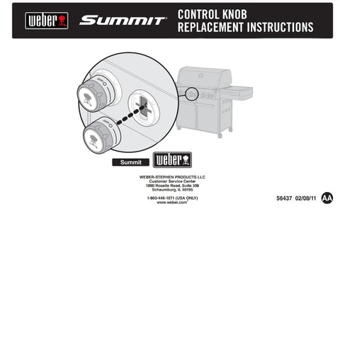 Weber Summit grill assembly ready knobs enhance front panel updates