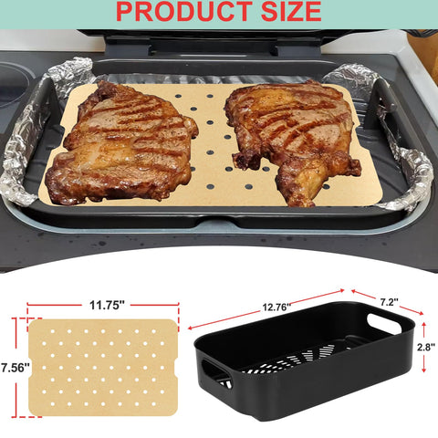 WEBROIL hollow-carved design enhances air contact for even cooking.