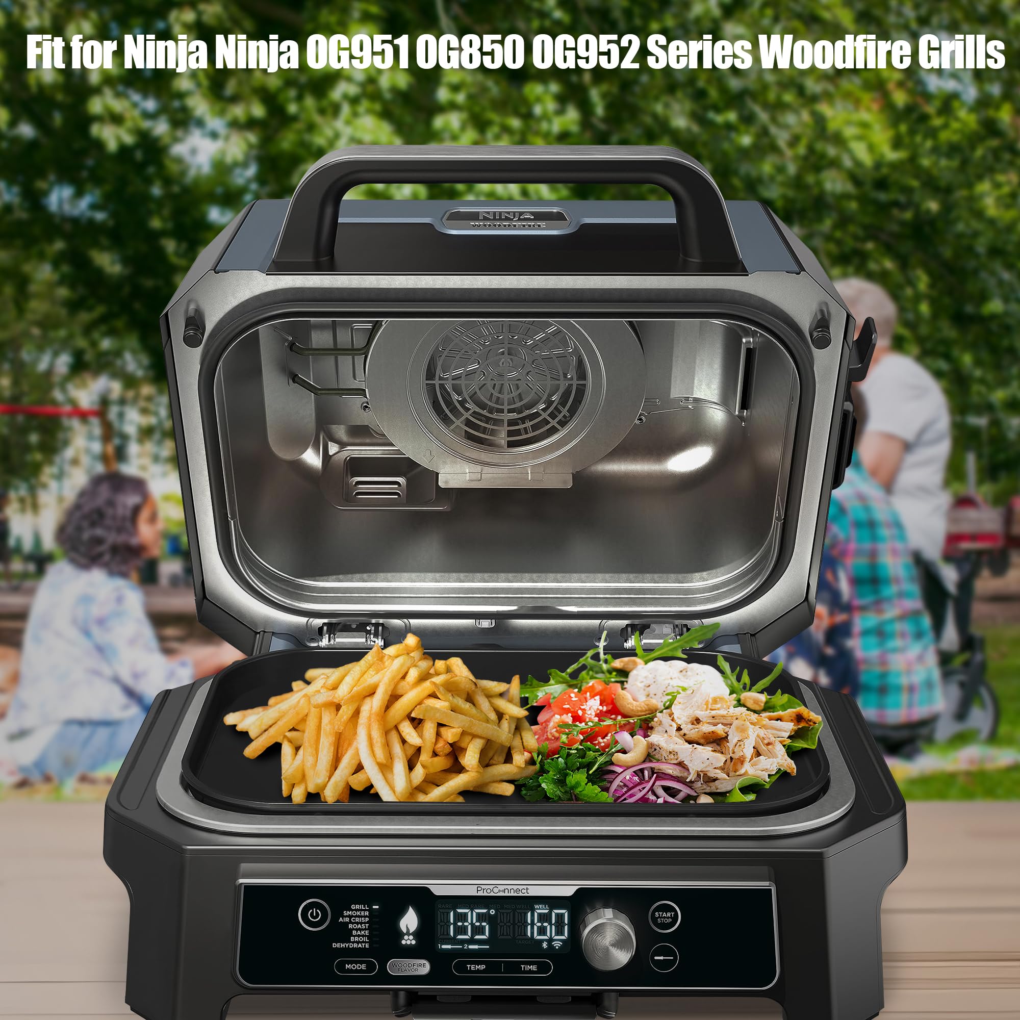 WEBROIL searing steaks on griddle delivers restaurant-like browning and rich flavors.