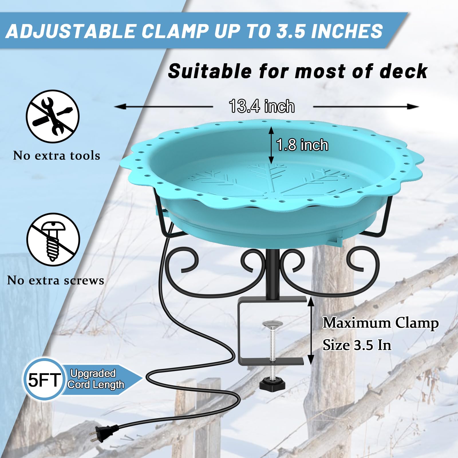 Webuys detachable bowl simplifies cleaning and refilling after use.