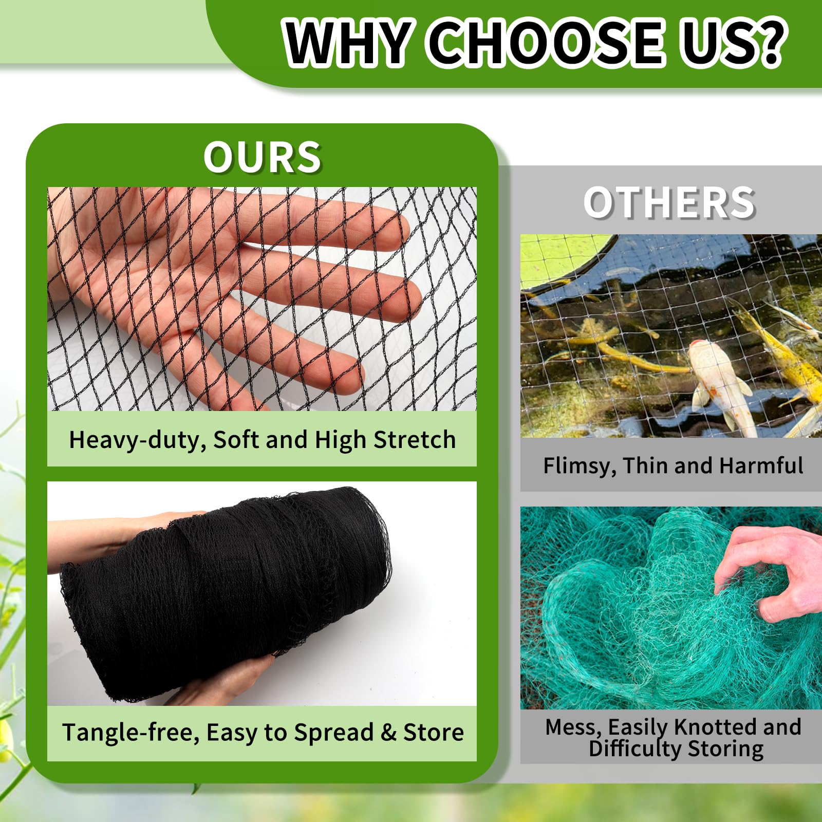 Webuys Bird Netting dense mesh detail blocks pest access