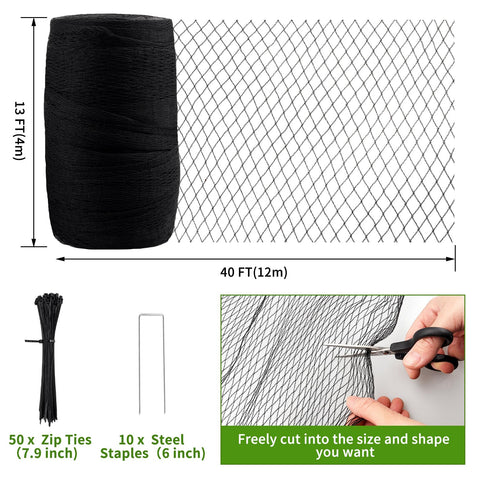 Webuys Bird Netting installed around a tree for fruit protection