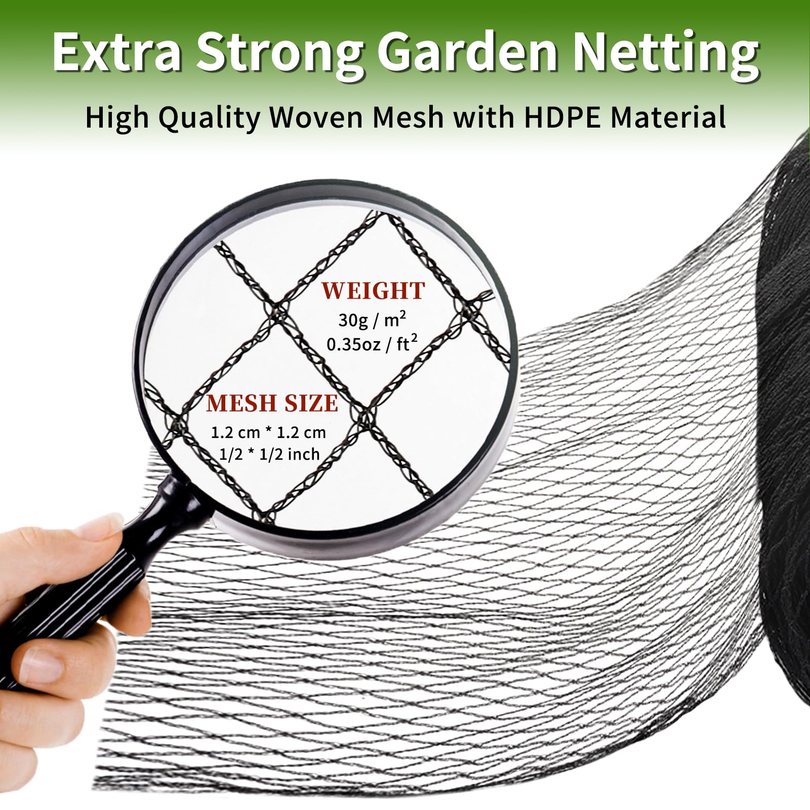 Webuys Bird Netting zip ties enable quick, tidy setup