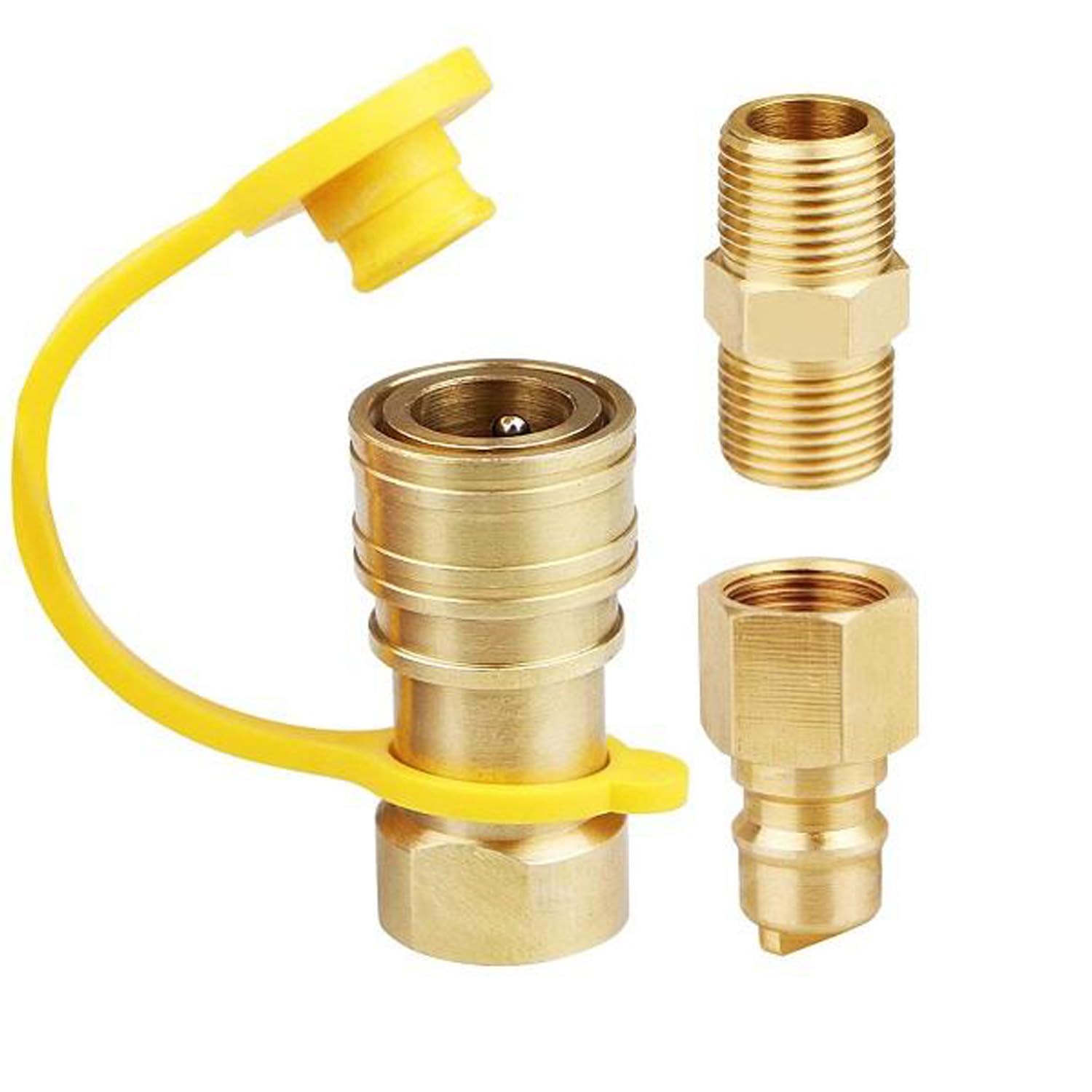 WedFeir 3-8 inch natural gas quick-connect fittings kit for easy outdoor grilling connections