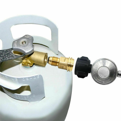 Adapter connects POL valve to QCC1 hose for safer outdoor use