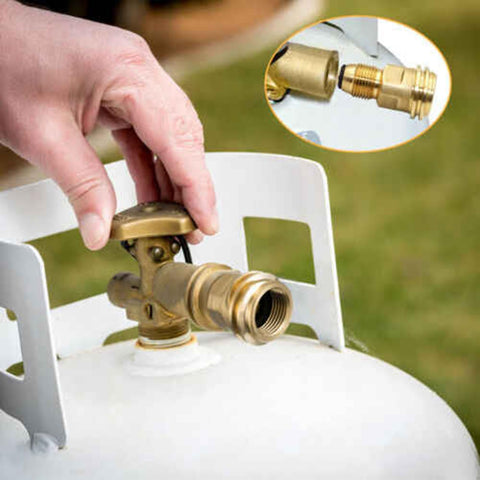 Easy installation view of WedFeir Hooshing brass adapter with hoses